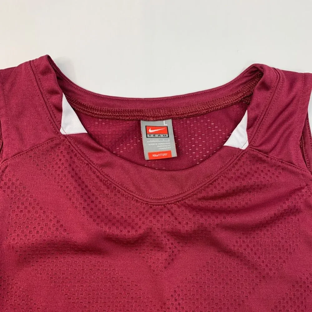 Nike Jersey Womens Large Fit Dry Basketball Practice Alabama Crimson Team Colors